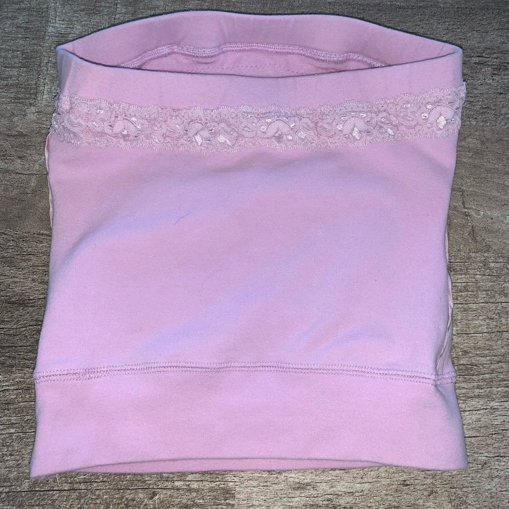 Womens Pink Bebe Top Size XS - Picture 2 of 3